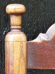 Antieke 18e eeuwse eiken knopstoelen
