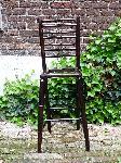 Antieke Engelse beukenhouten kinderstoel, Childs antique high chair