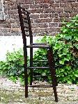 Antieke Engelse beukenhouten kinderstoel, Childs antique high chair